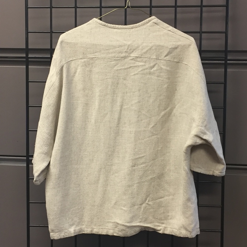 Beige Lenin shirt - Picture 2 of 4